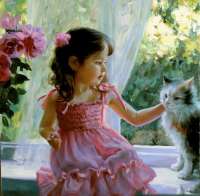 Без бренда «Девочка с кошкой на подоконнике» в Комсомольске-на-Амуре