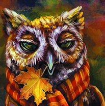 Филин в теплом шарфе