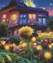 Без бренда «Сказочный домик и поле подсолнухов» в Комсомольске-на-Амуре в интернет-магазине  Без бренда «Сказочный домик и поле подсолнухов» в Комсомольске-на-Амуре