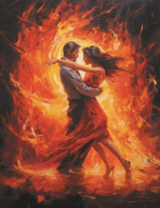 Страстное огненное танго