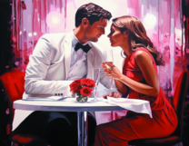 Без бренда «Пара на свидании в ресторане» в Комсомольске-на-Амуре в интернет-магазине  Без бренда «Пара на свидании в ресторане» в Комсомольске-на-Амуре