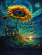 Без бренда «Фэнтези сюжет с подсолнухом» в Комсомольске-на-Амуре в интернет-магазине  Без бренда «Фэнтези сюжет с подсолнухом» в Комсомольске-на-Амуре