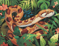 Без бренда «Маисовый полоз в зеленой листве» в Комсомольске-на-Амуре