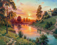 Без бренда «Вид на реку на закате» в Комсомольске-на-Амуре