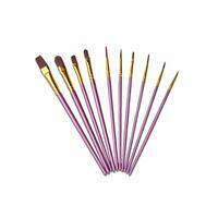 Без бренда «Кисти для рисования набор (10 шт) сиреневые» в Комсомольске-на-Амуре